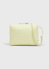 Bottega Veneta Loop Small Intrecciato Napa Shoulder Bag In Lemon