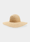 Sans Arcidet Saji Large-brim Raffia Sun Hat In Skin/nimbus