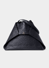 Akris Ai Medium Ostrich Shoulder Bag In Black