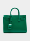 Saint Laurent Sac De Jour Nano Shiny Leather Satchel Bag In New Vert