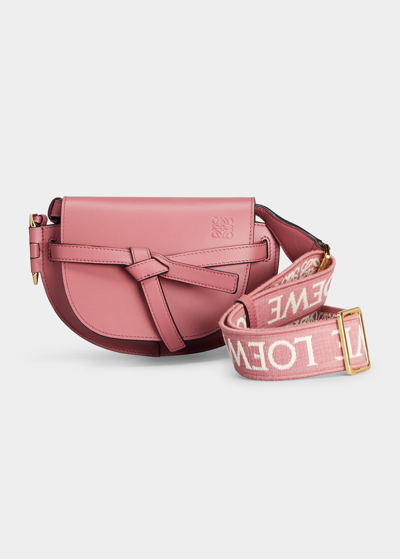 Loewe Gate Dual Mini Crossbody Bag In 2823 Plumrose