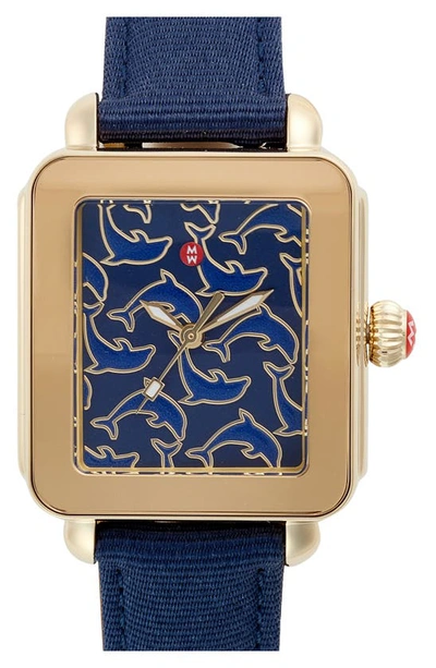 Michele Gold and Blue Dolphin Watch The Great Watch Swap of 2023 – Jewelry Creations Inc main image 3