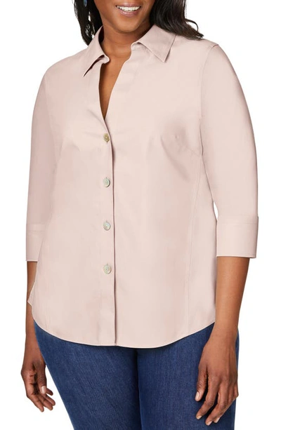 Foxcroft Paige Button-up Shirt In Birch Wood