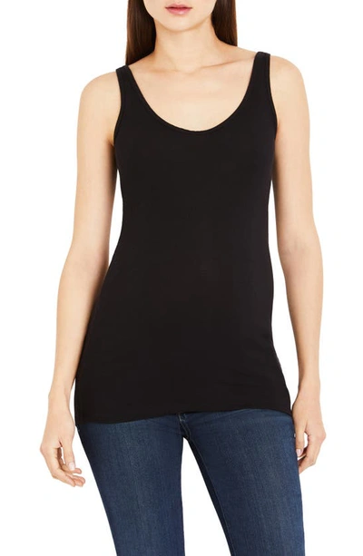 A Pea In The Pod Luxe Rib Knit Maternity Tank Top In Black