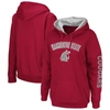 Colosseum Crimson Washington State Cougars Loud And Proud Pullover Hoodie In Crimson