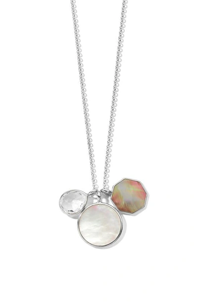 Ippolita Women's Polished Rock Candy Sterling Silver & Multi-stone Triple-pendant Necklace