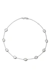 Ippolita 925 Polished Rock Candy&reg; Short Confetti Necklace In Mother-of-pearl, 18"l In Sterling Silver