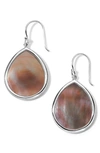Ippolita Women's Polished Rock Candy Sterling Silver & Brown Shell Small Teardrop Earrings In Sterling Silver