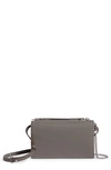 Allsaints Fetch Leather Bag In Ash Grey