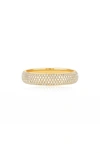 Ef Collection Pavé Diamond Bubble Ring In 14k Yellow Gold