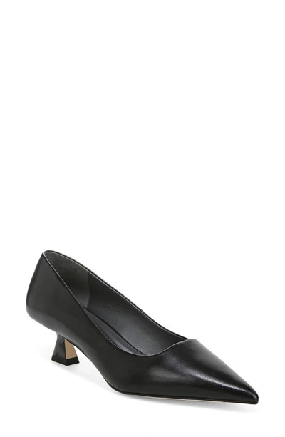 Sarto By Franco Sarto Diva Kitten Heel Pointed Toe Pump In Black