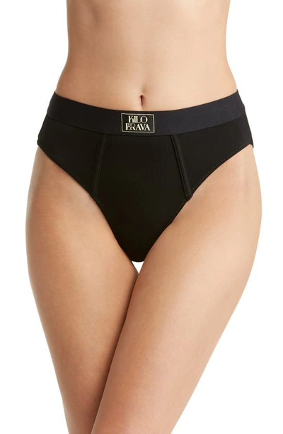 Kilo Brava Stretch Cotton Jersey Briefs In Black