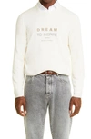 Brunello Cucinelli Cashmere Embroidered-slogan Jumper In Chv08-white