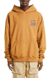 Rhude Classique Brand-print Cotton-jersey Hoody In Tan 0117