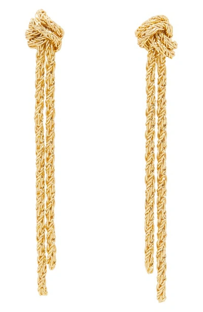 Gorjana Marin Knot Drop Earrings In Gold