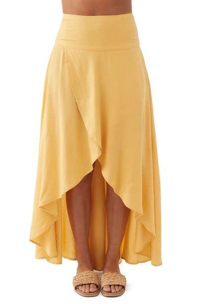 High low yellow skirt sale