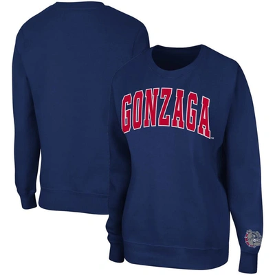 Colosseum Navy Gonzaga Bulldogs Campanile Pullover Sweatshirt
