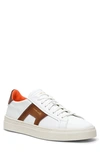 Santoni Dbs1 Sneaker In White Light Brown