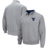 Colosseum Men's Heathered Gray West Virginia Mountaineers Tortugas Team Logo Quarter-zip Jacket In Heather Gray