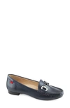 Marc Joseph New York Grand Street Loafer In Deep Blue Burnished Napa