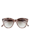 Le Specs Halfmoon Magic 52mm Gradient Cat Eye Sunglasses In Vintage Tort