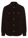 Apc Corduroy Lapel Casual Jacket In Brown