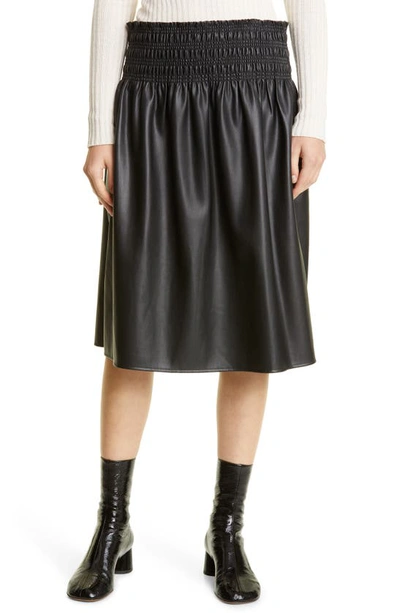Proenza Schouler White Label Faux Leather High-waisted Skirt In Schwarz