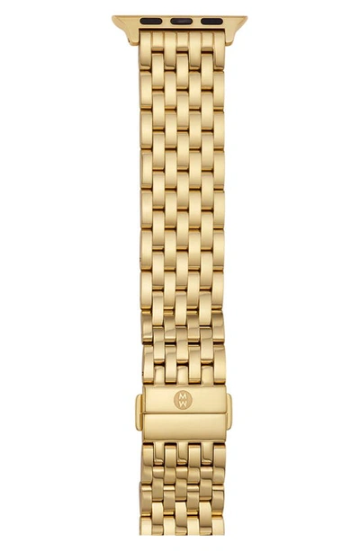 Michele 20mm Apple Watch® Bracelet Watchband In Gold