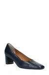 J. Reneé Olivienne Snakeskin Embossed Pump In Navy