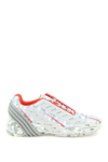 Diesel Camo-mesh Sneakers With Rubber Overlays In Multicolor
