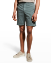 Theory Men's Zaine Organic Cotton Shorts In Heron