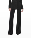 Galvan Sculpted High-waist Trousers In Black