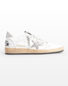 GOLDEN GOOSE BALLSTAR LEATHER GLITTER trainers