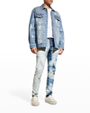 Purple Men's Monogram Denim Jacket