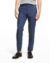 Incotex Men's Slim Super 130s Dress Pants In Blue Chiaro