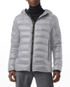 Canada Goose Men's Crofton Quilted Zip Hoodie In Silver/birch