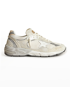 Golden Goose Star Dad Mixed Leather Running Sneakers In Multi