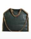 Stella Mccartney Falabella Fold-over Tote Bag In Pine