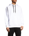 Palm Angels Men's Classic Logo Oversized Hoodie In White/black