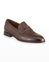 Bally Men's Webbu 502 Deerskin Penny Loafers In Coconut