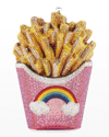 Judith Leiber French Fries Rainbow Clutch Bag In Pink