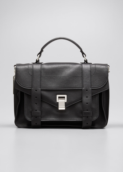 Proenza Schouler Ps1 Medium Satchel Bag In Black