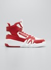 Giuseppe Zanotti Talon High-top Sneakers In White / Red