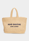 Saint Laurent Rive Gauche Shopping Tote Bag In Natural/multi