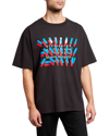 Maison Margiela Men's T-shirt With Taping Details In Offblack