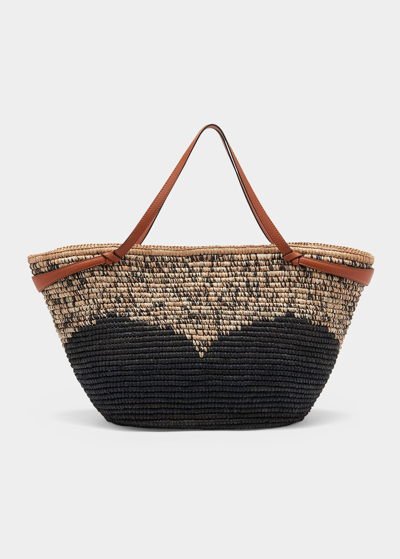 Ulla Johnson Mallorca Carryall Tote In Noir Melange In Multi