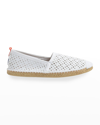 Sea Star Beachwear Beachcomber Eyelet Flat Espadrille Water Shoes In White/eyelet