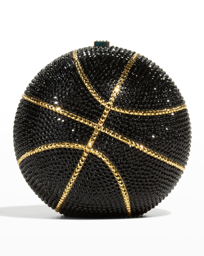 JUDITH LEIBER BASKETBALL CRYSTAL SPHERE CLUTCH BAG