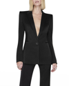 Galvan Sculpted Single-breasted Blazer In Black