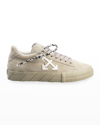 OFF-WHITE ARROW SUEDE VULCANIZED LOW-TOP SNEAKERS